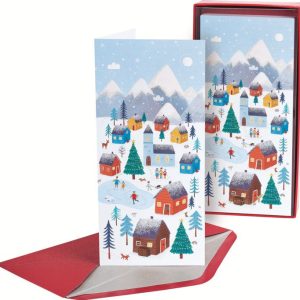 Papyrus Christmas Boxed Cards Allegro Whimsy Village