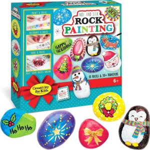 Holiday Hide and Seek Rock Painting