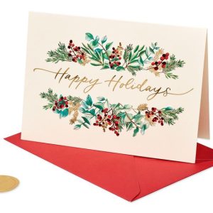 Holiday Boxed Cards Aria Holiday Greenery