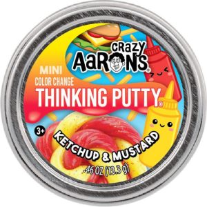Crazy Aaron's Thinking Putty Ketchup and Mustard