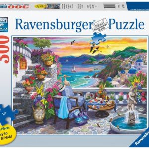 Santorini Sunset 300 piece large format puzzle