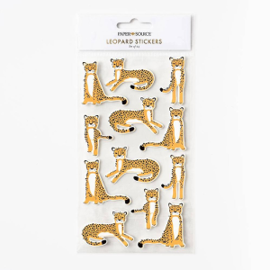 PaperSource Leopard Stickers