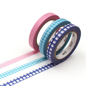 MT Grid Slim Washi Tape S/3
