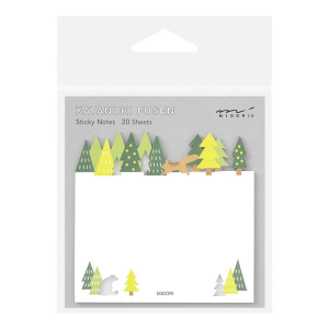 Midori Sticky Notes - Die-Cut Forest