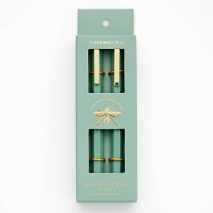 Paper Wasp Sage Ballpoint Pen S/2 - Limited Edition