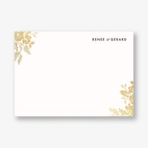 RPC Heather and Lace Foil Stationery