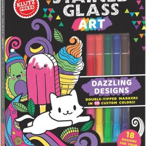Stained Glass Art: Dazzling Designs (Klutz Activity Book)
