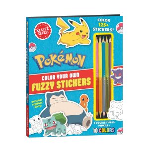Pokémon Color Your Own Fuzzy Stickers