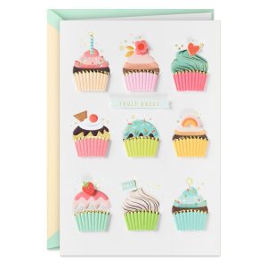 Cupcakes Truly Sweet Birthday Card