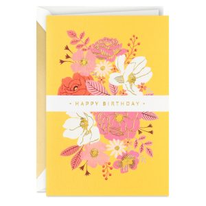 Beautiful Day Flower Bouquet Birthday Card