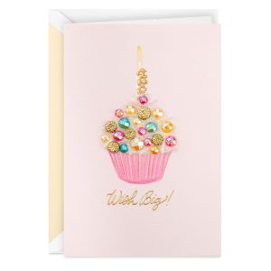 Wish Big Cupcake Birthday Card