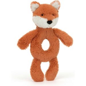 Jellycat Bashful Fox Cub Ring Rattle