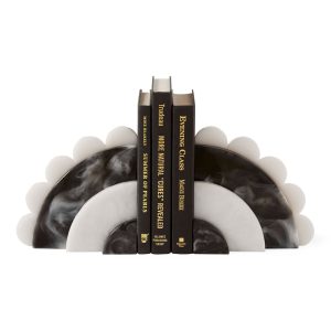 Como Black & White Bookends