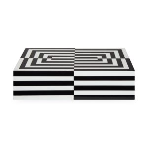 Jonathan Adler Large Op Art Lacquer Box