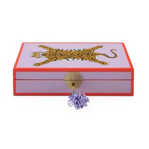 Tiger Lacquer Jewelry Box