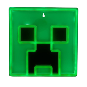 Paladone Minecraft Creeper LED Wall-Mountable Night Light Official Licensed Room Decor Green