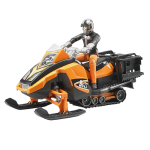 Bruder Snowmobile with Driver and Accessories Toy Vehicle for Children